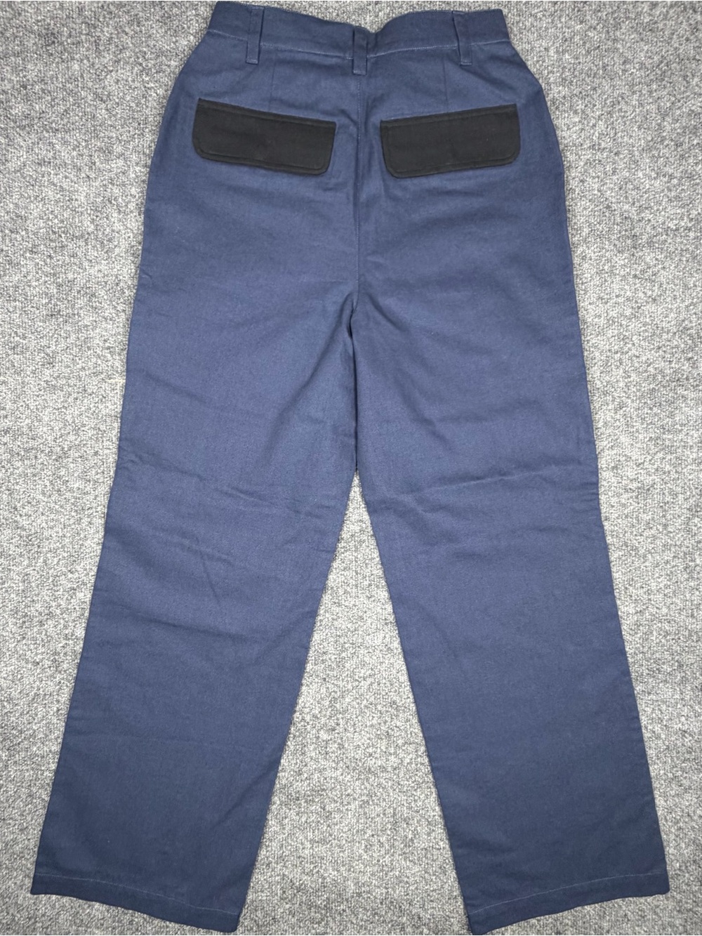 NWT Only NY Utility Work Pants Navy Black Reinforced Straight Leg - Picture 2 of 5